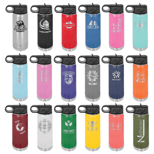 20 custom water bottles